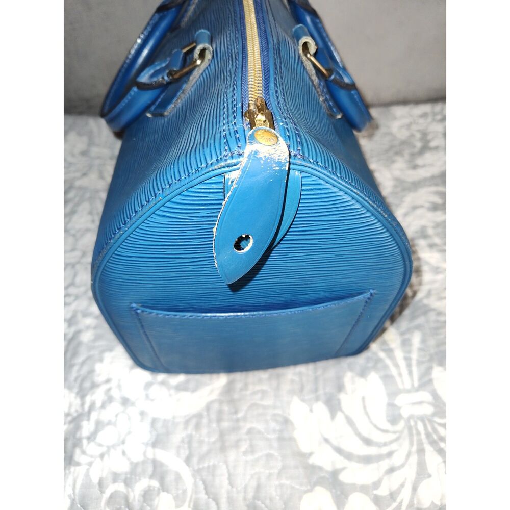 Louis Vuitton Blue Epi Leather Speedy-style top handle 30 speedy Bag - Picture 5 of 13